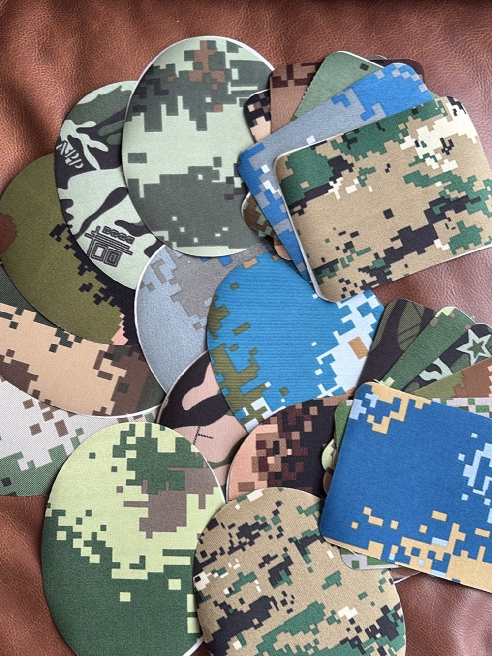 22 pc iron on patches camouflage